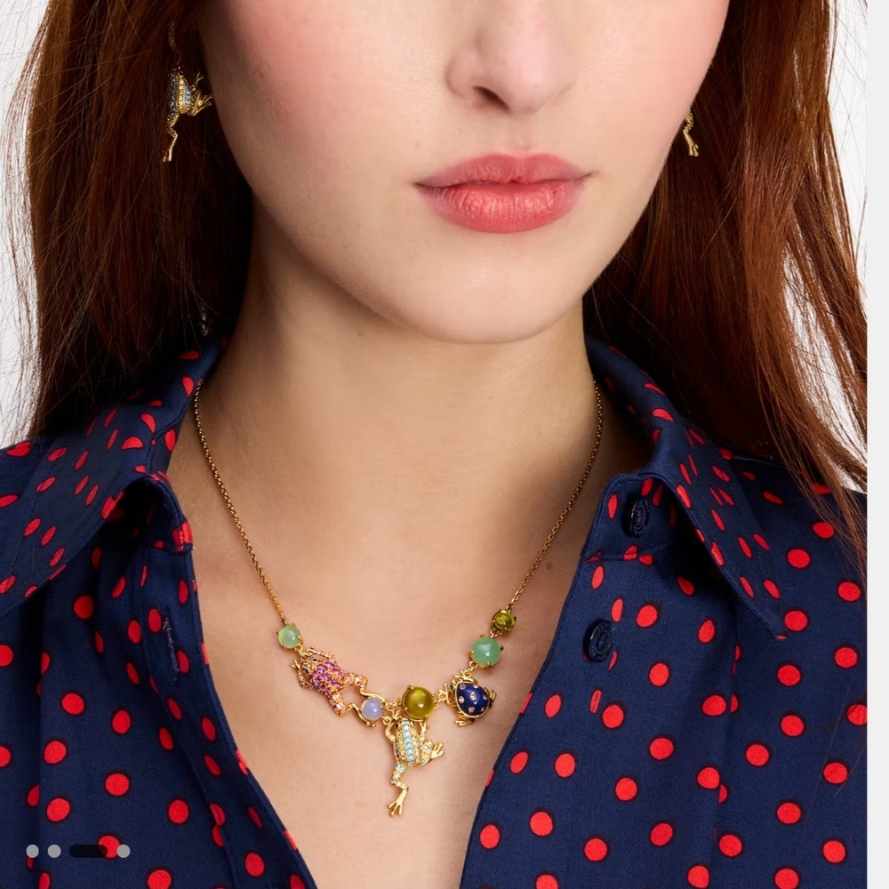 Kate Spade Elegant Gold Multicolor Necklace